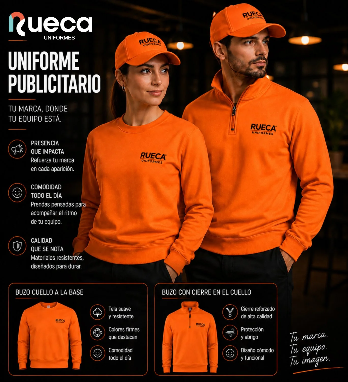 Lámina de uniformes para publicitario